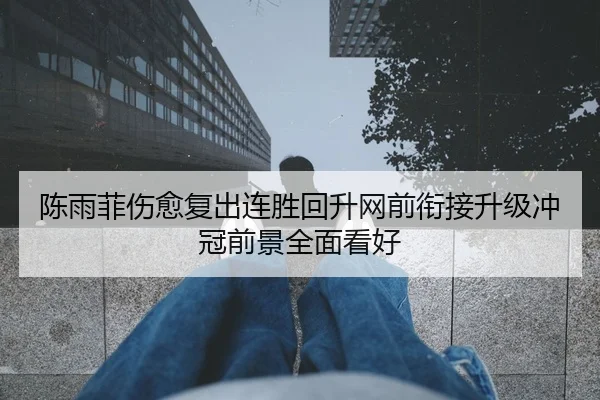 陈雨菲伤愈复出连胜回升网前衔接升级冲冠前景全面看好